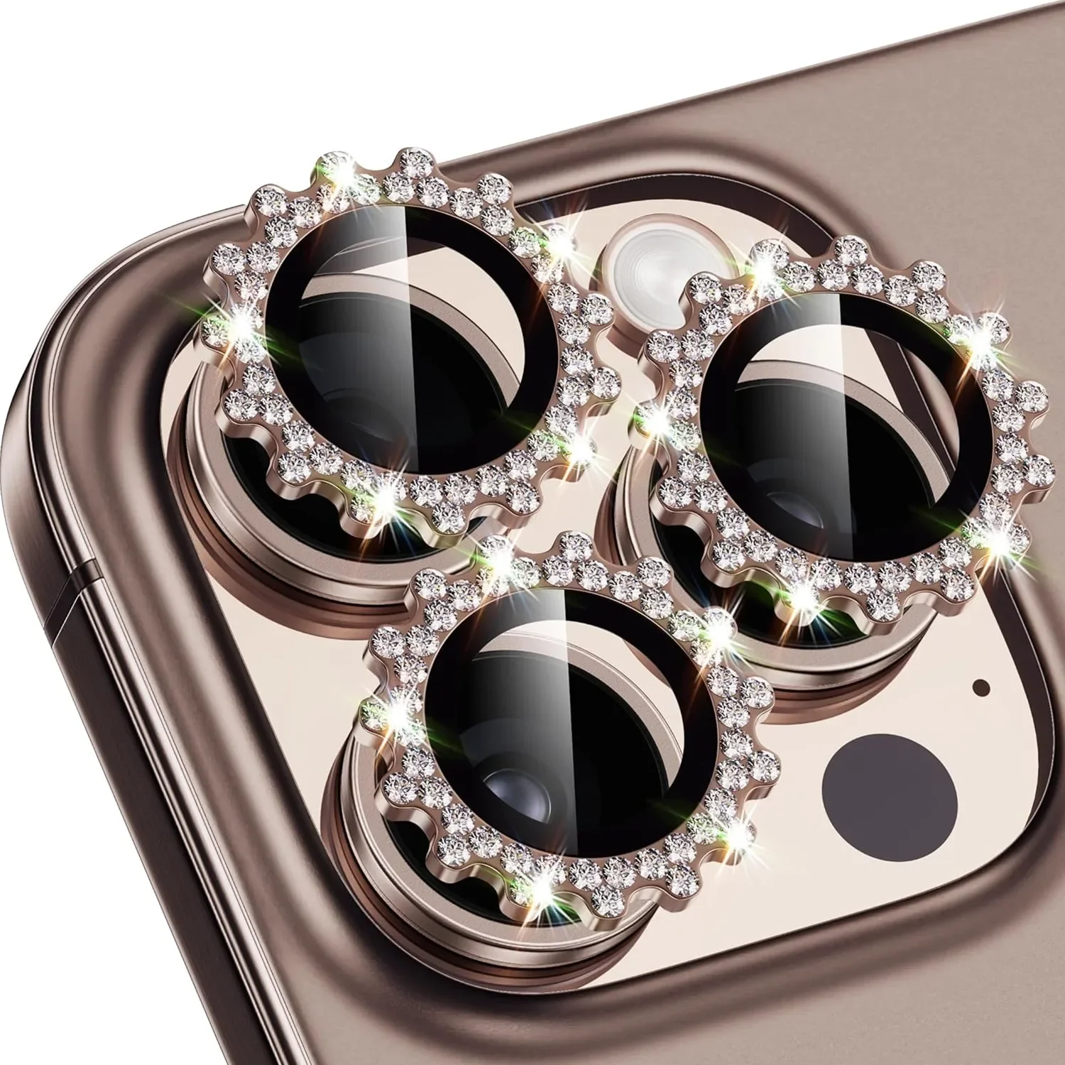 3D Printing Case - 2-3Pcs Bling 3D Metal Gear Design