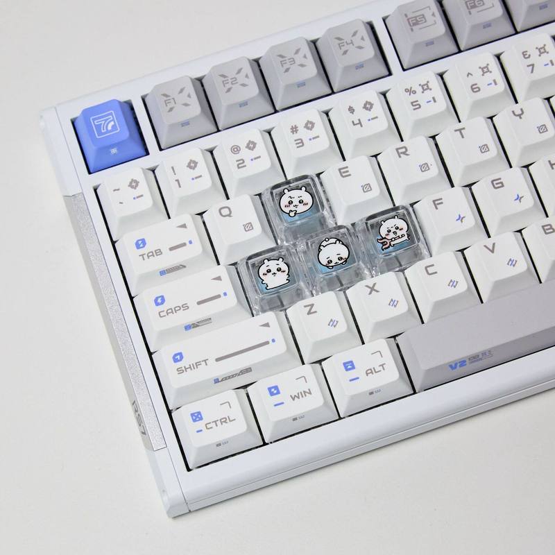 3D Printing Keyboard - Chiikawa 4 Pcs Handmade Transparent Pc