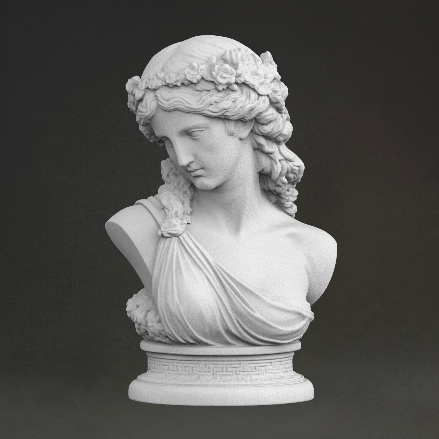 3D Printing Resin - 'Bust of Ariadne' Sculpture, 3D Printed