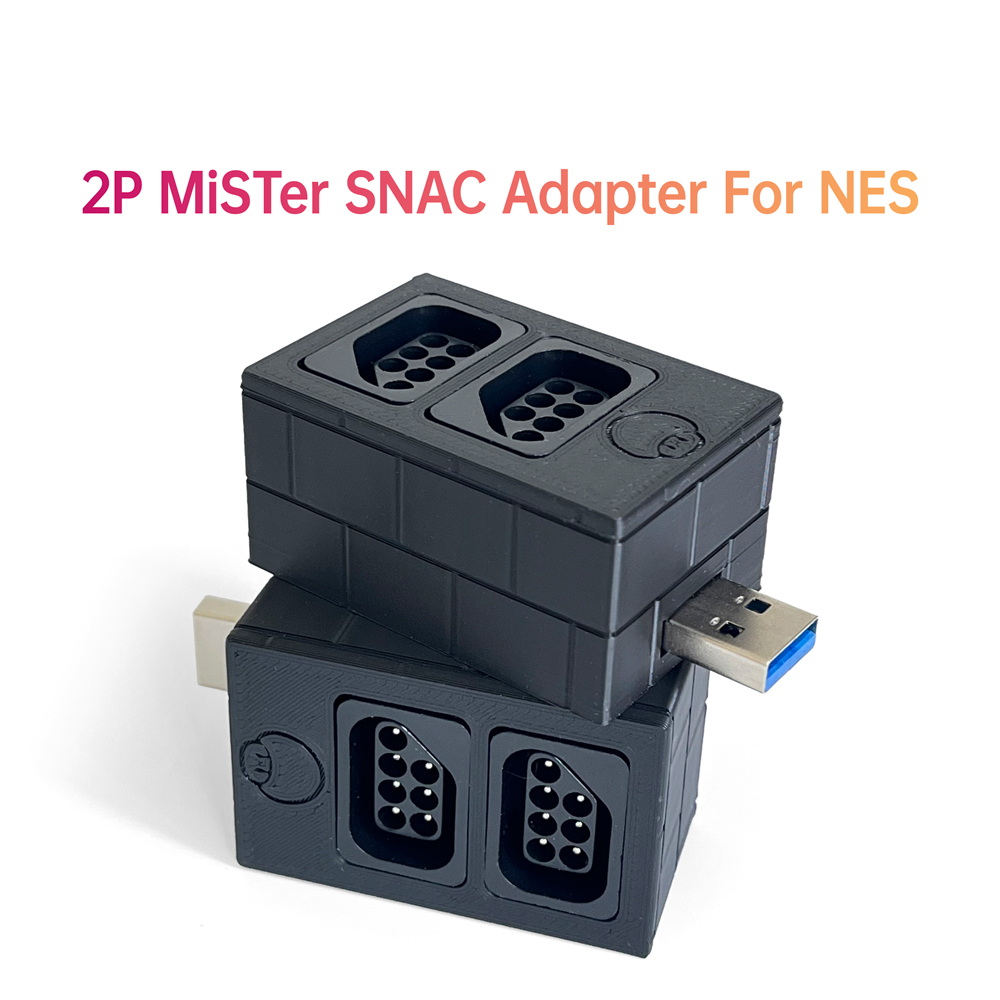 3D Printing Output - 2P SNAC Adapter For NES Controller