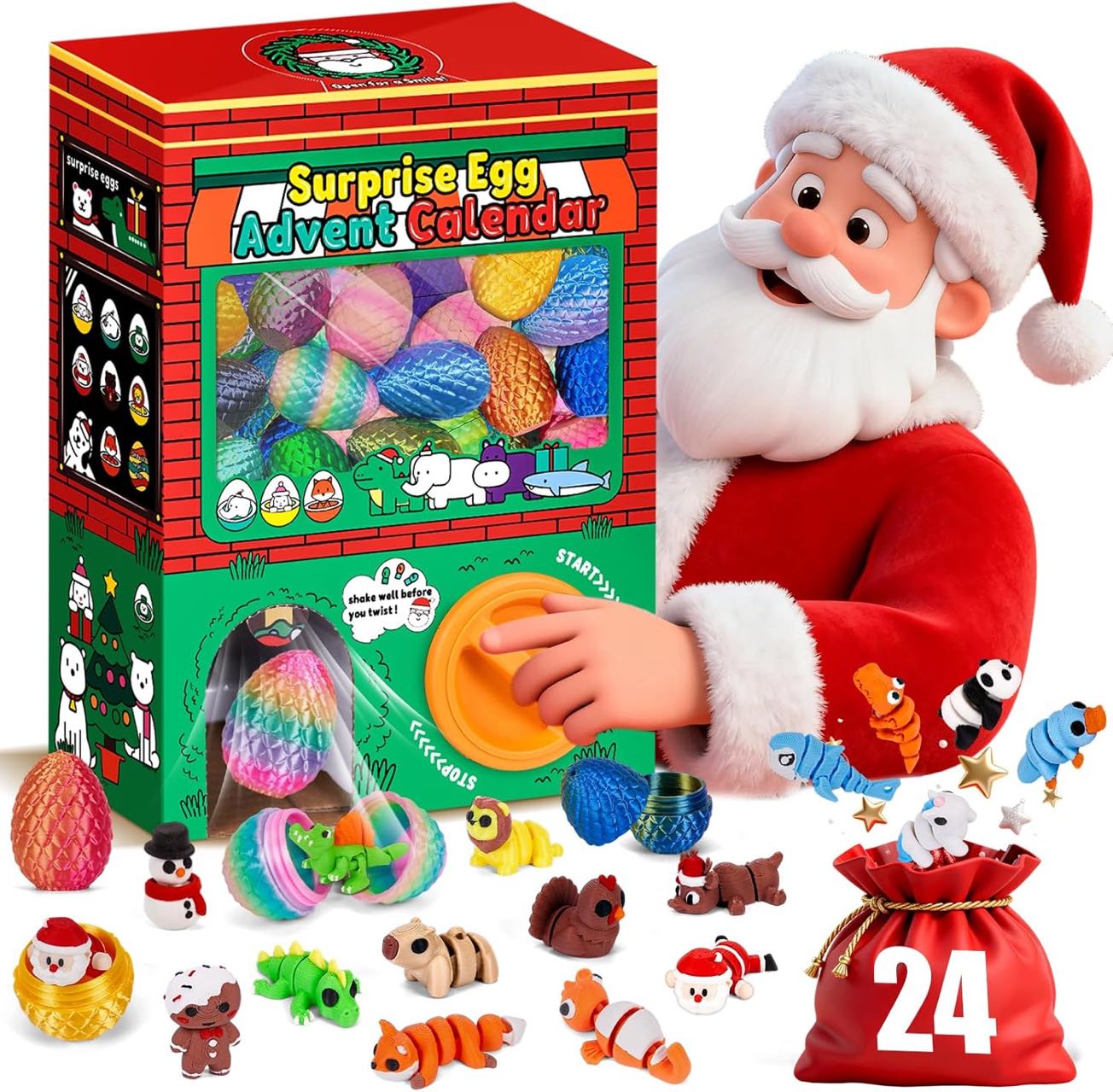 3D Printing Case - 24pcs 3D Printed Surprise Egg Blind