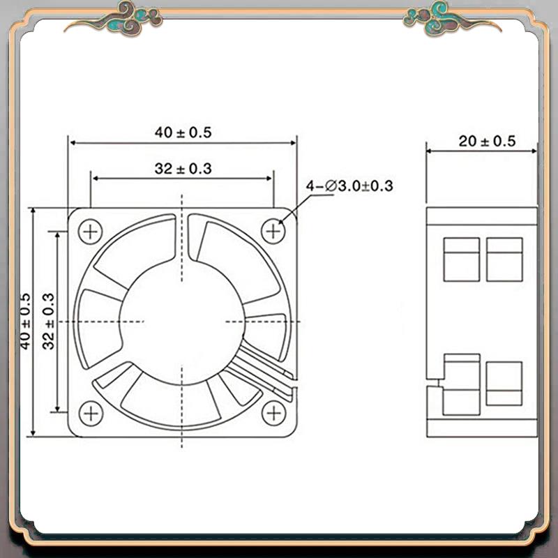 Durable 3X 3D Part Of Printer  - огляд і ціна Cooling Fan 40Mm 3D