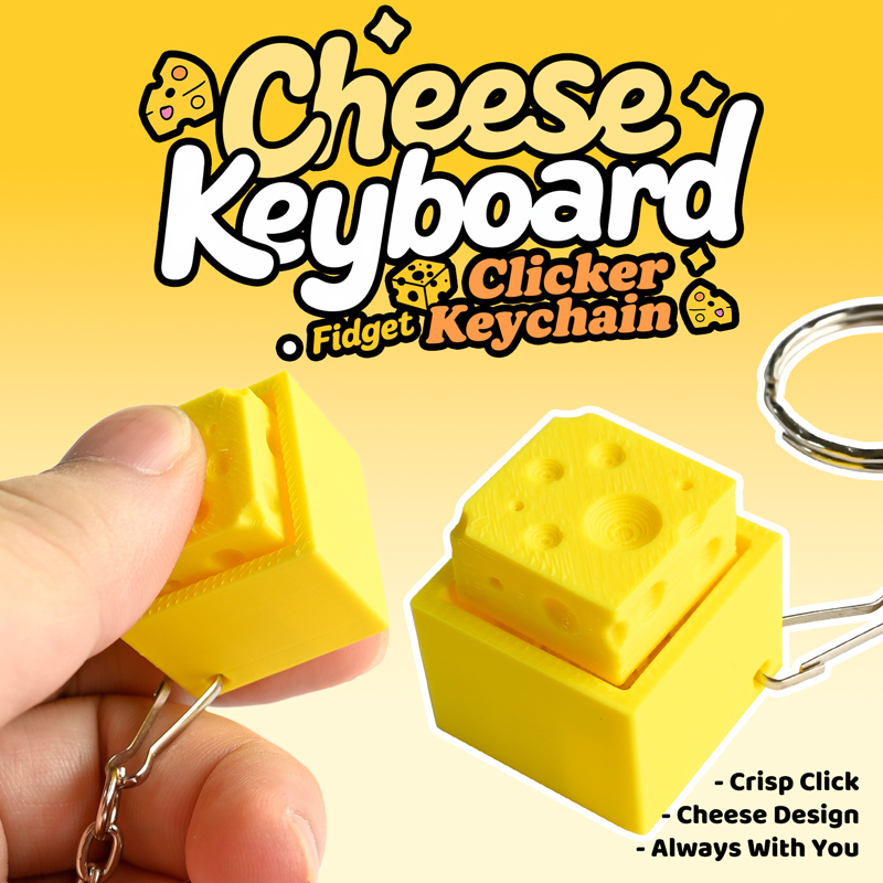 3D Printed Cheesy Key Fidget C - огляд і ціна 3D Printing Keyboard