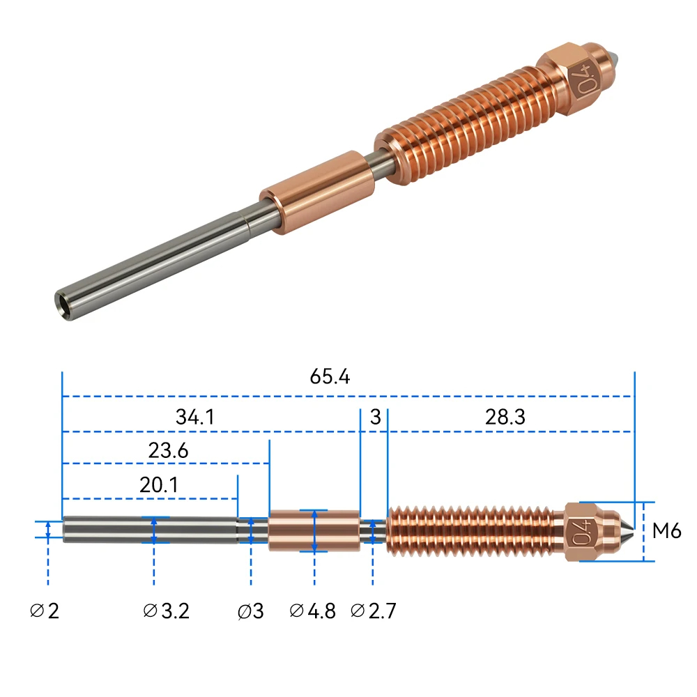 K1 Max Quick-Swap Nozzle K1 SE - огляд і ціна 3D Printer Nozzle Brass