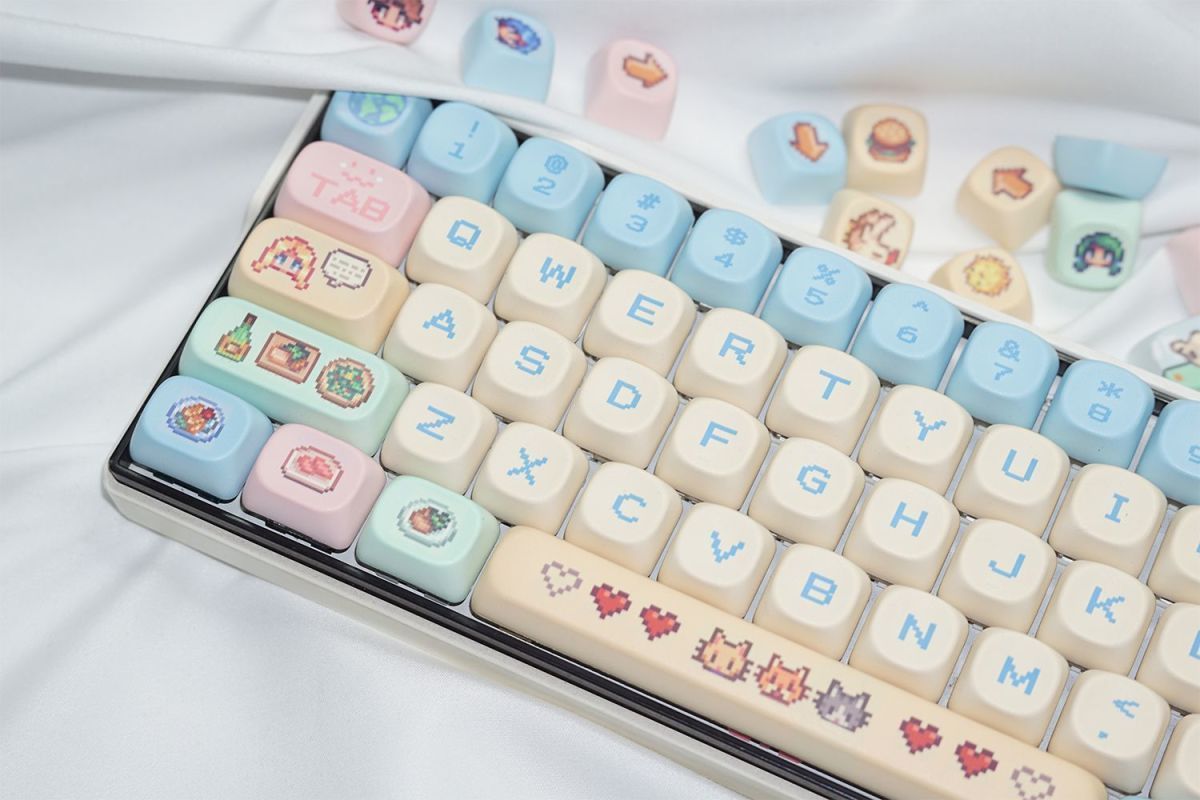 Stardew Valley 78 Keycaps Pixe - огляд і ціна 3D Printing Keyboard