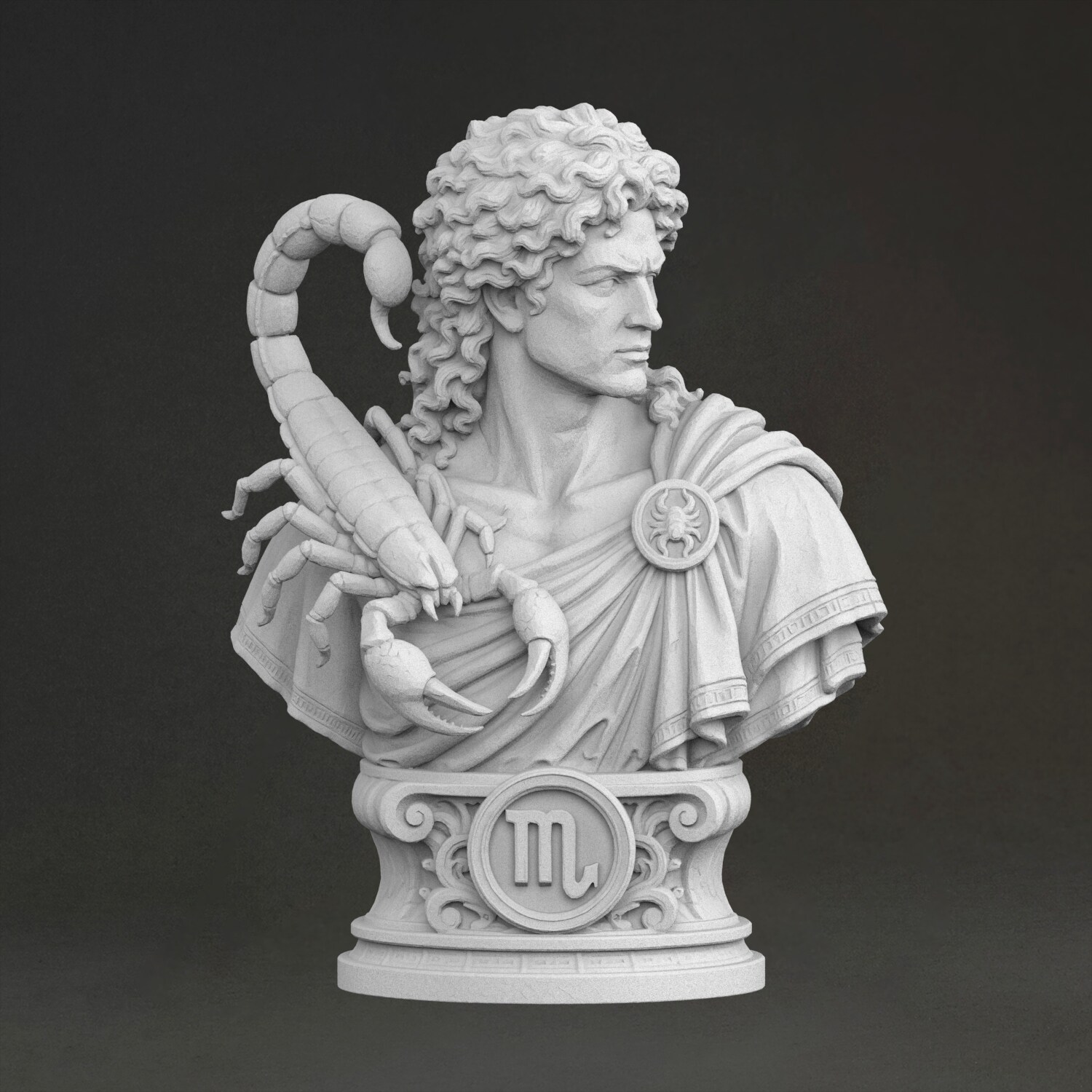 'Scorpio bust' Sculpture, 3D P - огляд і ціна 3D Printing Resin