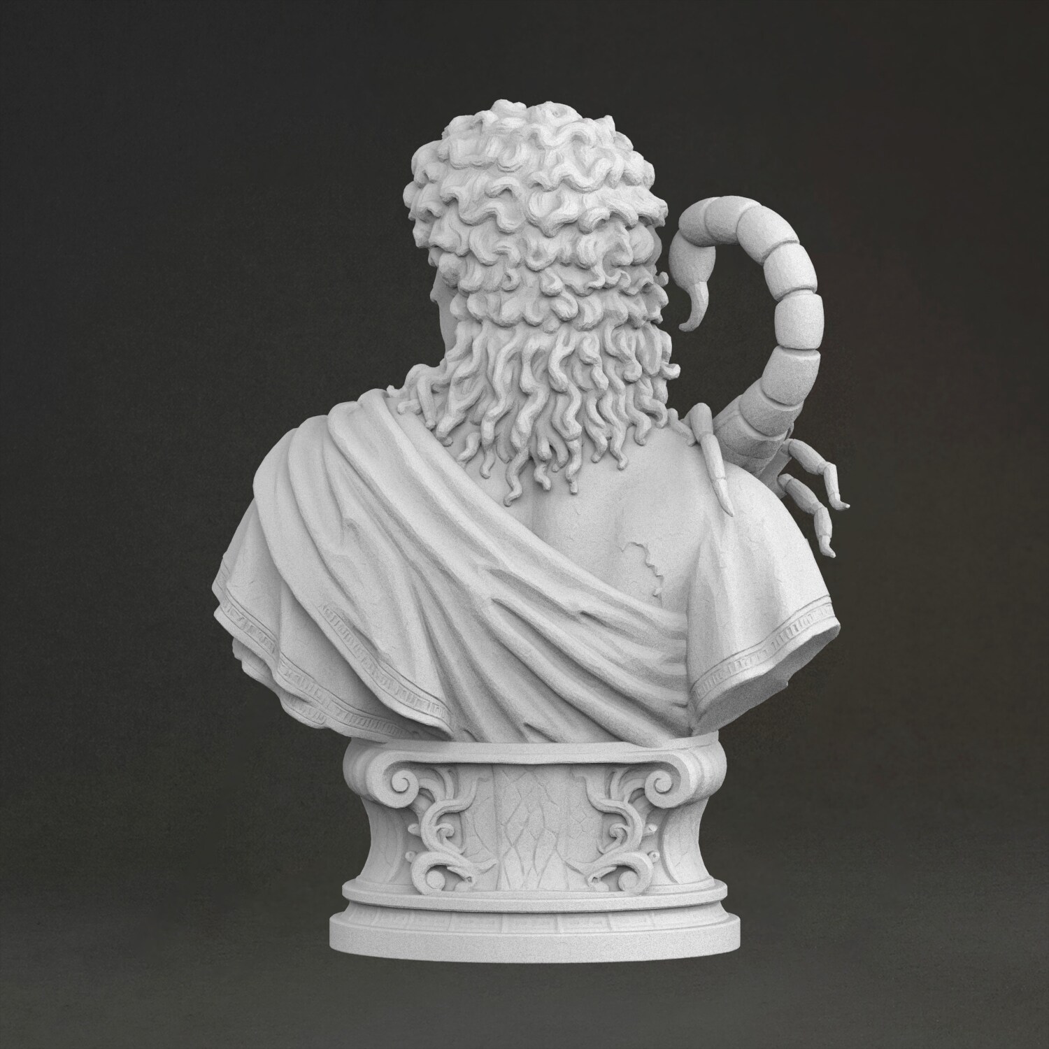 'Scorpio bust' Sculpture, 3D P - огляд і ціна 3D Printing Resin
