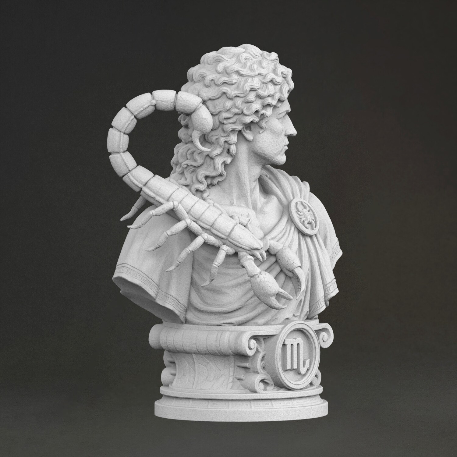 'Scorpio bust' Sculpture, 3D P - огляд і ціна 3D Printing Resin