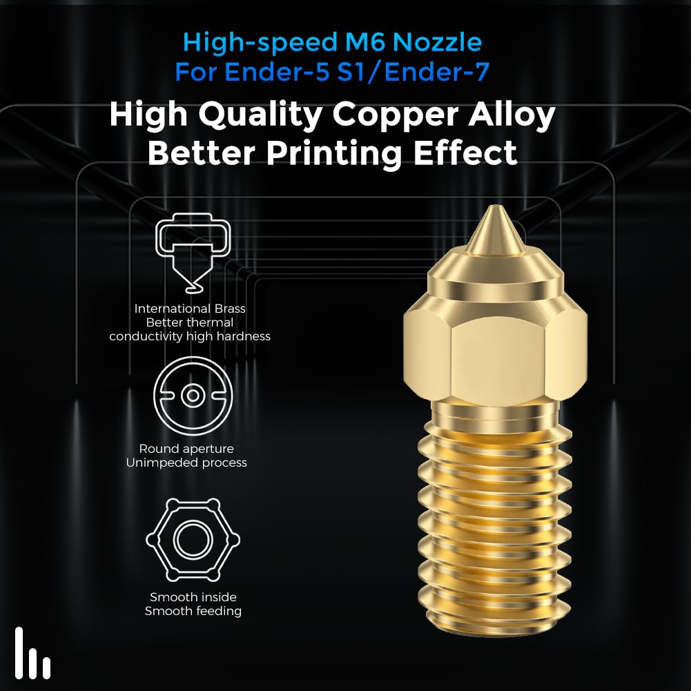 Official Creality Ender 3 V3 S - огляд і ціна 3D Printer Nozzle Brass