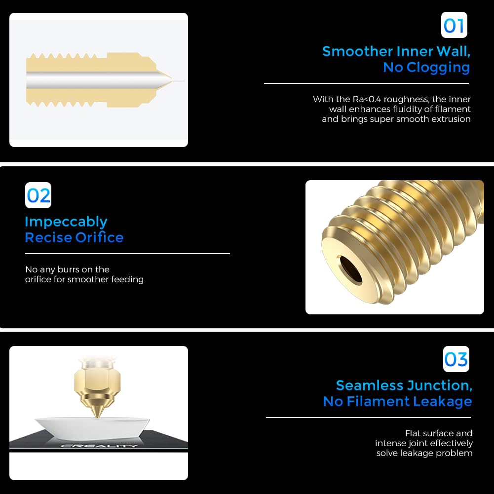 Official Creality Ender 3 V3 S - огляд і ціна 3D Printer Nozzle Brass