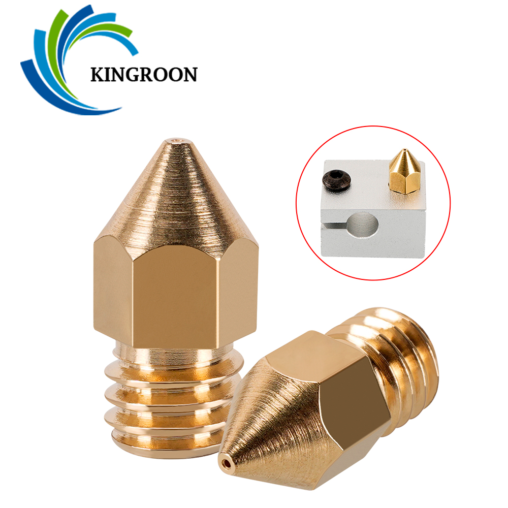 MK7 MK8 Nozzle 0.4mm 0.3mm 0.2 - огляд і ціна 3D Printer Nozzle Brass