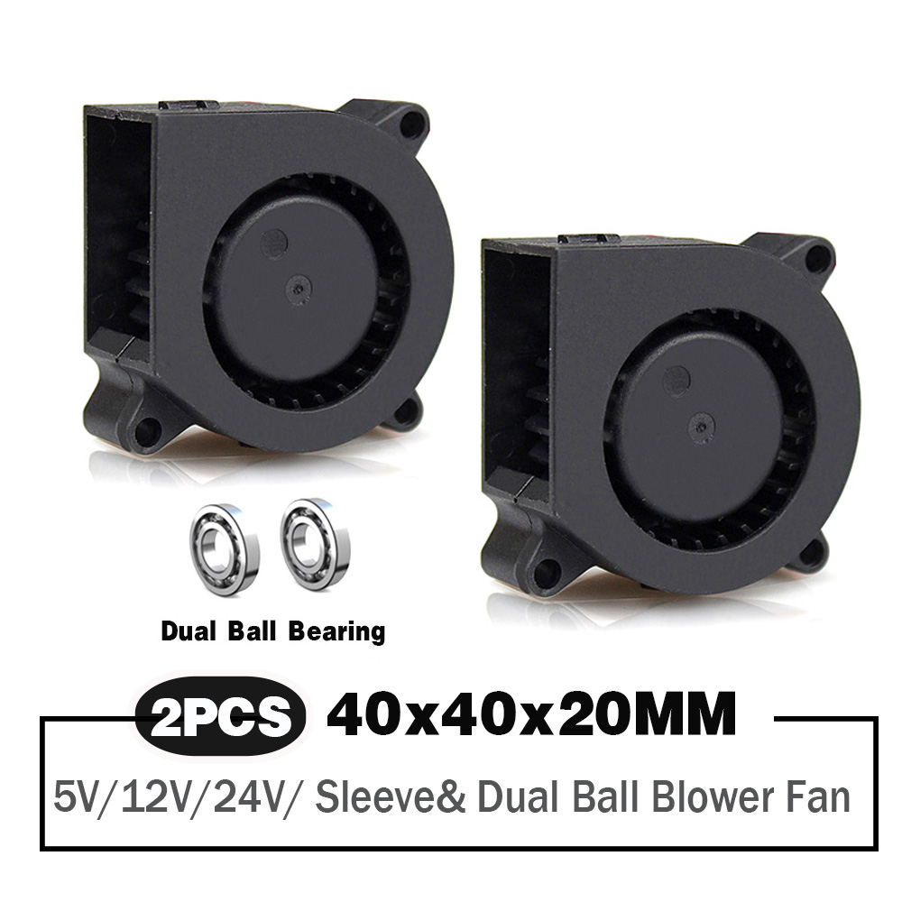2 Pieces 40mm Blower Fan 4020  - огляд і ціна Cooling Fan 40Mm 3D