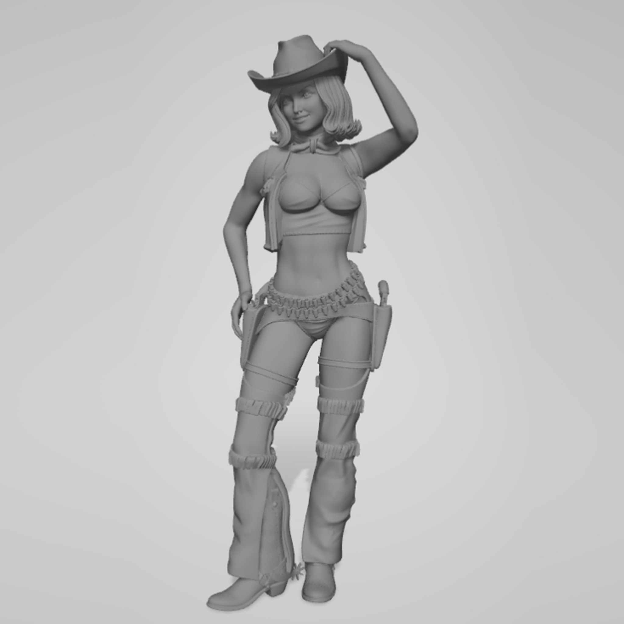 1/24 1/18 1/12 cowboy girl Una - огляд і ціна 3D Printing Ideas