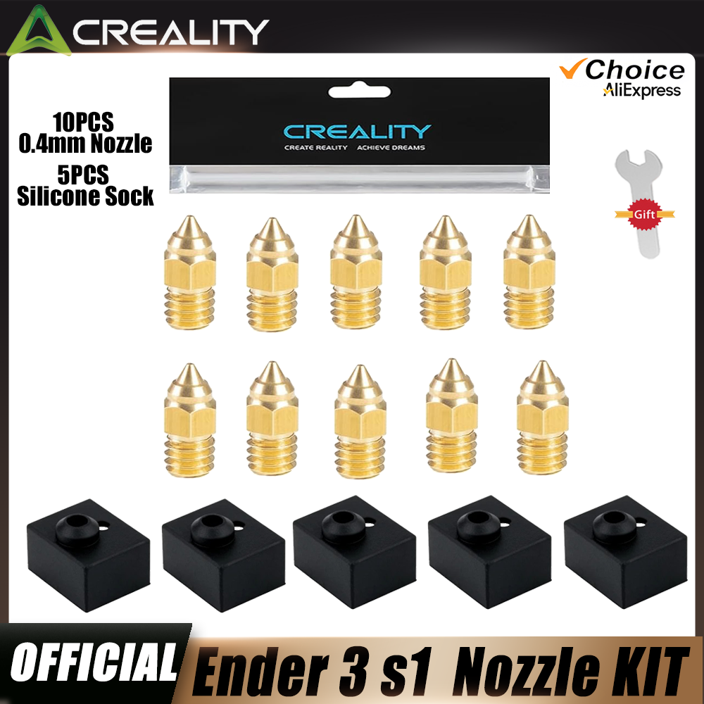 Creality 5pcs Ender 3 S1/Ender - огляд і ціна 3D Printer Nozzle Brass