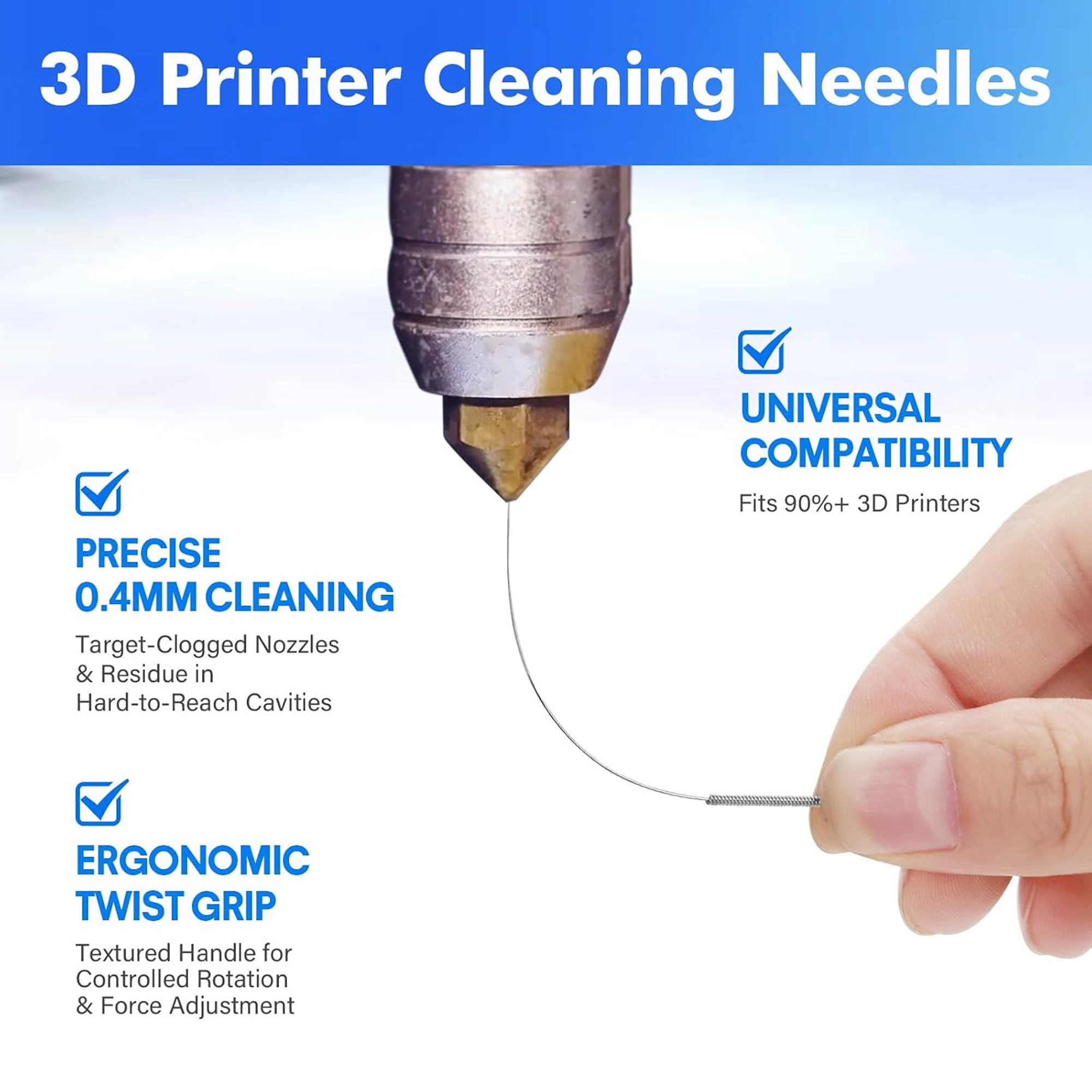 3D Printer Cleaning Kit:60Pcs  - огляд і ціна 3D Printing Ender