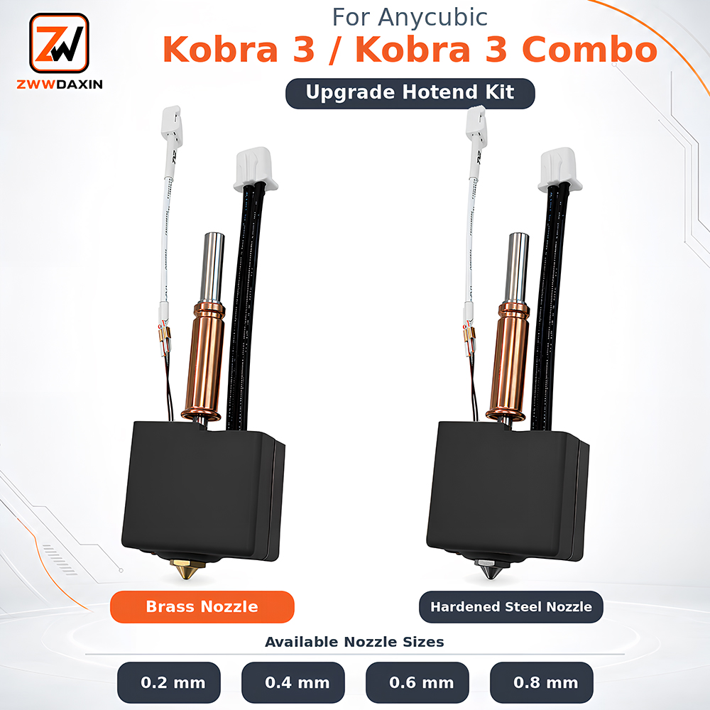 Kit Upgrade for Anycubic Kobra - огляд і ціна 3D Printer Nozzle Brass