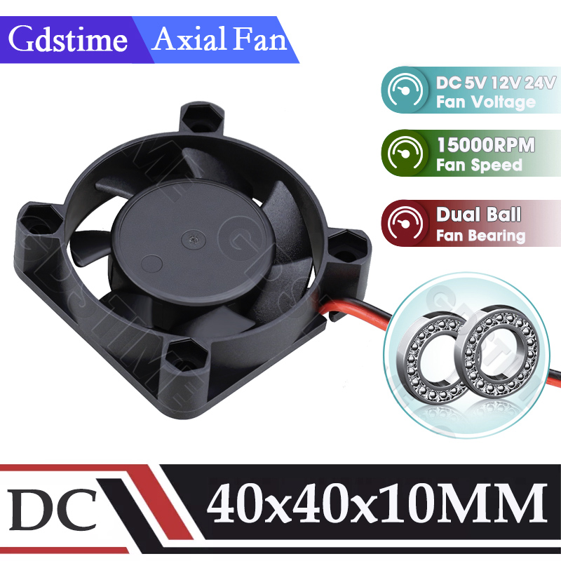 Gdstime 4010 Fan 24V 12V 5V US - огляд і ціна Cooling Fan 40Mm 3D