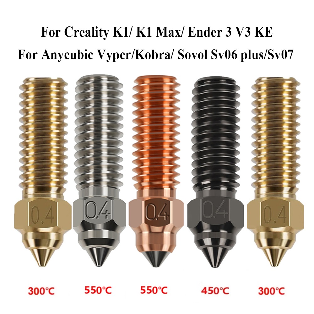 Nozzle For Creality K1 Max End - огляд і ціна 3D Printer Nozzle Brass