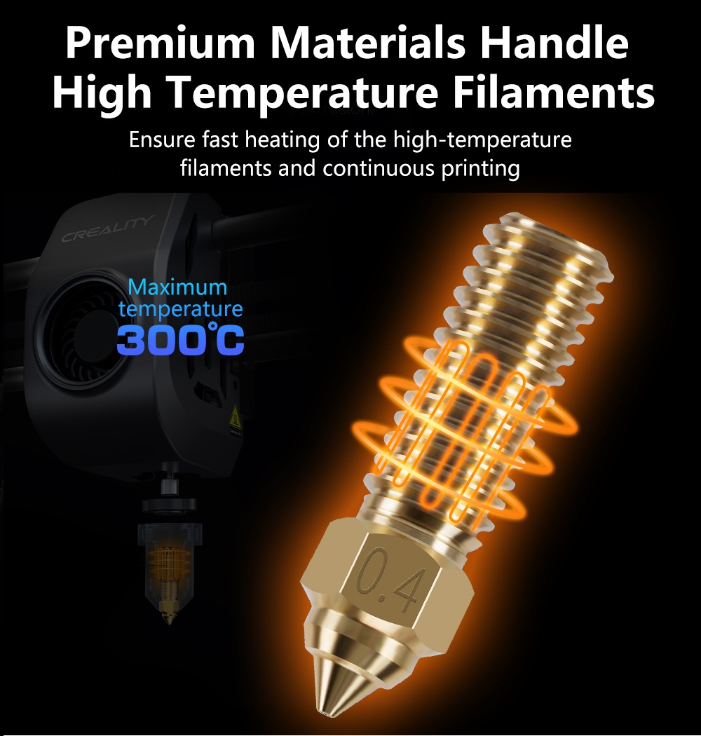 Nozzle For Creality K1 Max End - огляд і ціна 3D Printer Nozzle Brass
