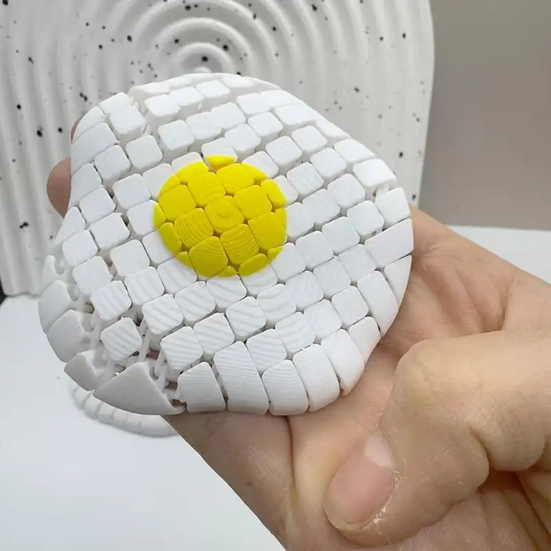 Articulated Fried Egg Fidget T - огляд і ціна 3D Printing Food