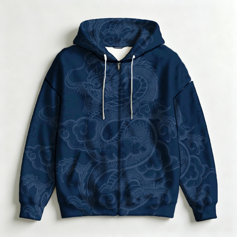 Men Zip Hooded Sweatshirt 3D A - огляд і ціна 3D Printing Output
