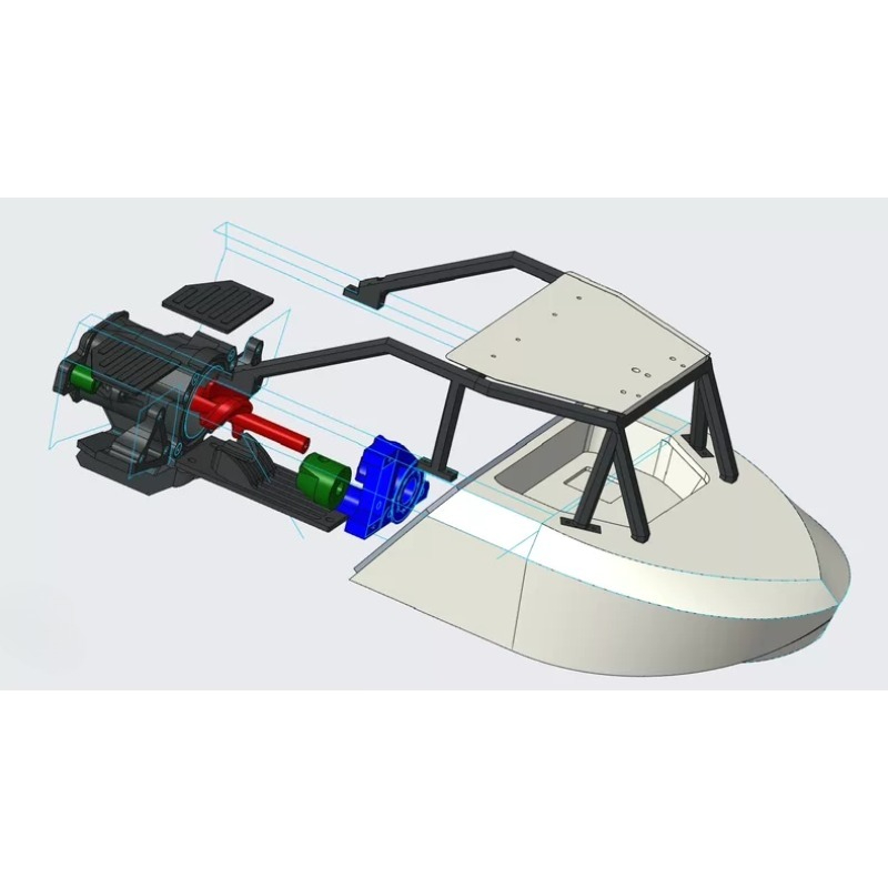 DIY Kit Upgrade Parts Boat Acc - огляд і ціна 3D Printing Rc Boat