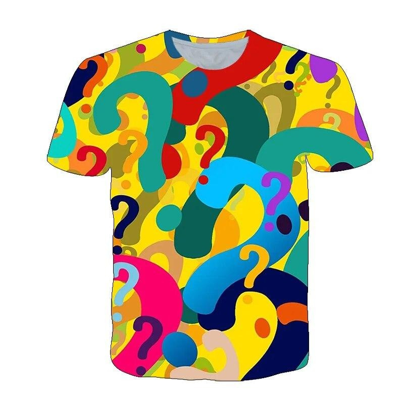 Fun Question Mark T Shirt For  - огляд і ціна 3D Printing Question