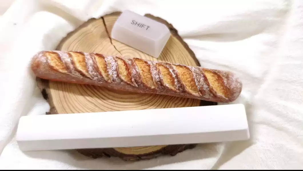 Baguette Food Artisan Spacebar - огляд і ціна 3D Printing Keyboard
