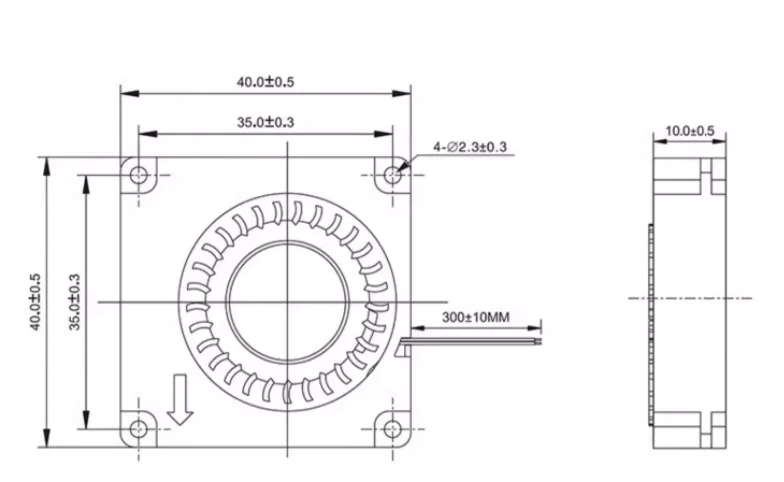 Double ball 40x40x10mm 40mm DC - огляд і ціна Cooling Fan 40Mm 3D