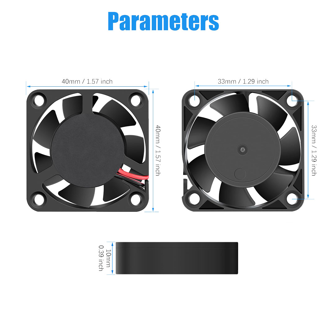 40MM Computer Case Cooler DC 5 - огляд і ціна Cooling Fan 40Mm 3D