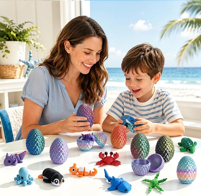 24pcs 3D Printed Surprise Egg  - огляд і ціна 3D Printing Case