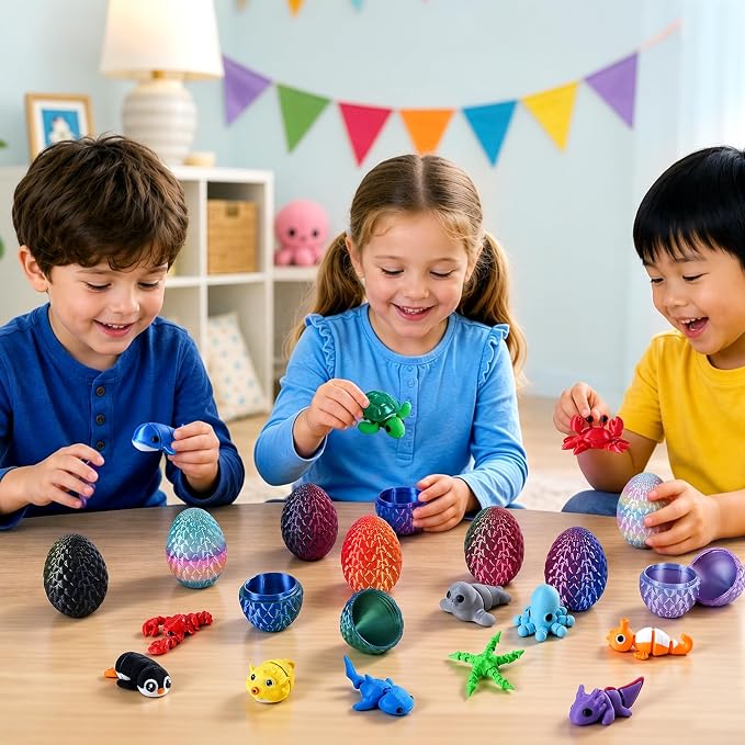 24pcs 3D Printed Surprise Egg  - огляд і ціна 3D Printing Case